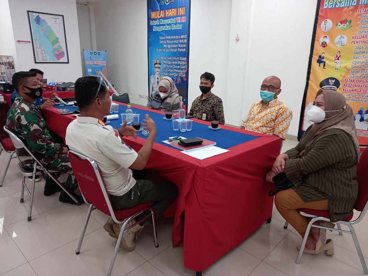 Sekretaris Satgas Covid-19 Dailipal memimpin pertemuan dengan pimpinan BNI Cabang Pembantu Painan, bersama unsur pimpinan Cabang Padang dan Wilayah